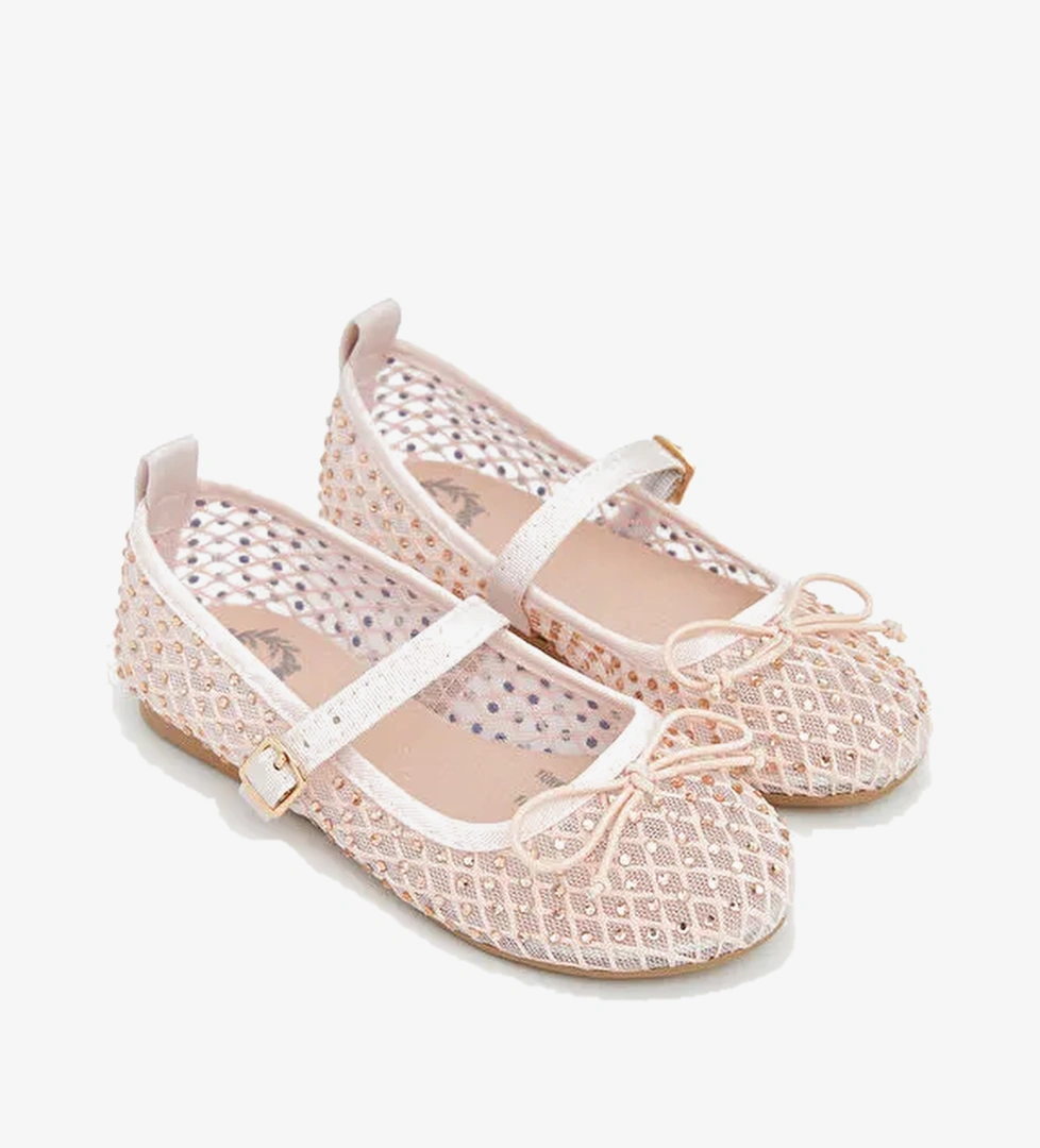 Lcw Steps Ekru Lcw Steps Fiyonk Detaylı Kız Çocuk Babet