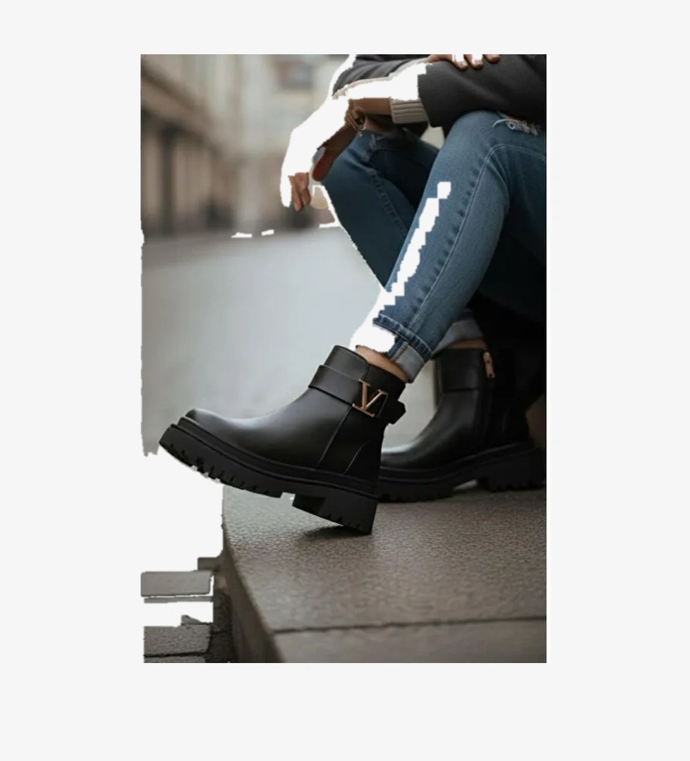 Kadın Viana Garantili Su Geçirmez Kaymaz Taban Dikişli Siyah Bot - Görsel 1