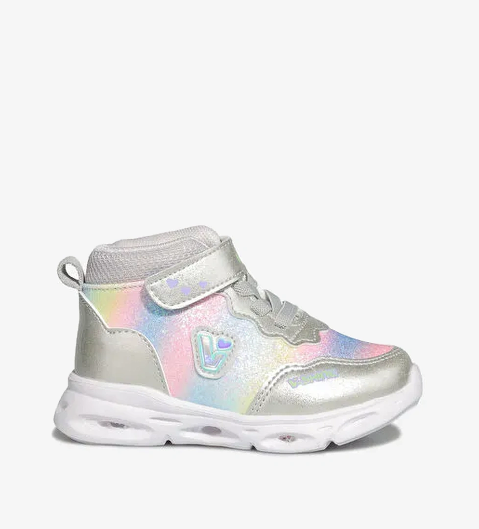 Poni Işıklı Kız Bebek Gümüş Bot - Görsel 1