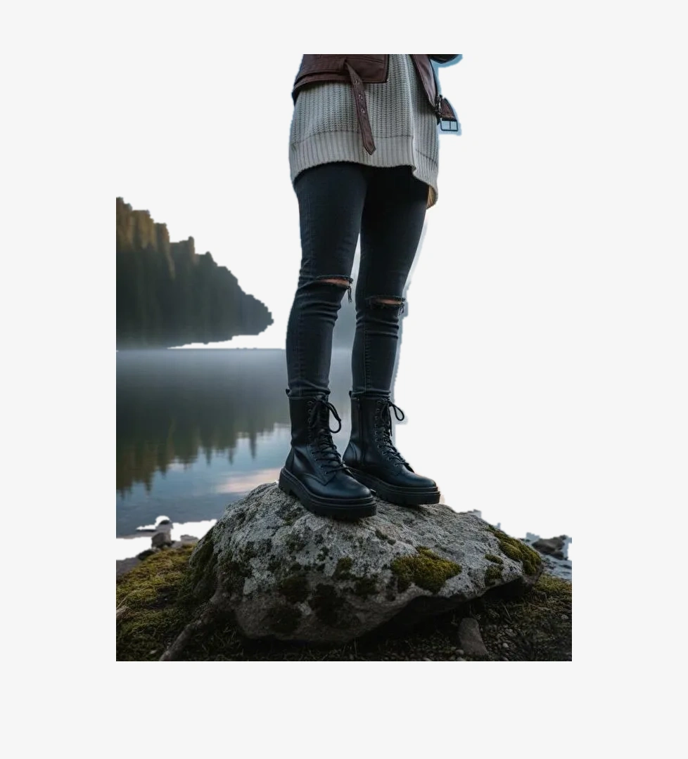 Kadın Olivia Postal Kalın Taban Bot - Görsel 1