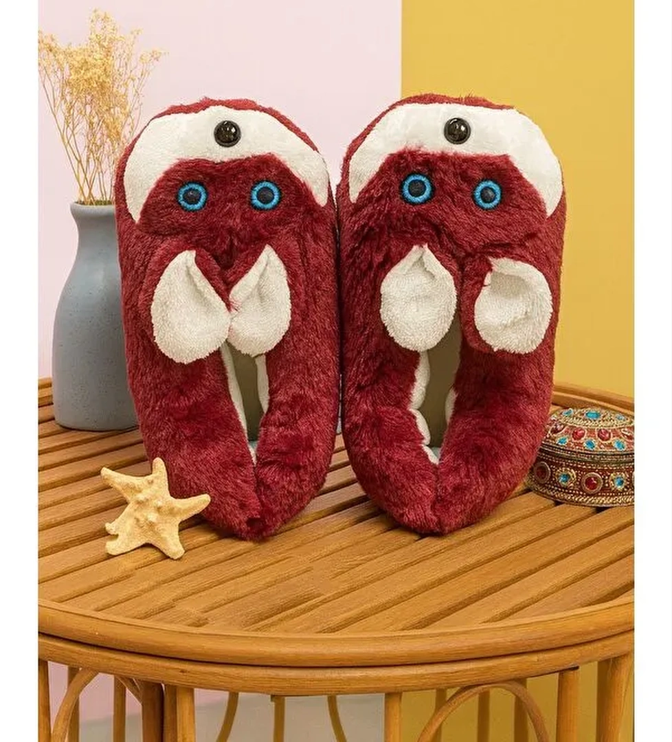 HAMSTER Pelüş Unisex Hayvanlı Panduf Ev Ayakkabısı Pufidik