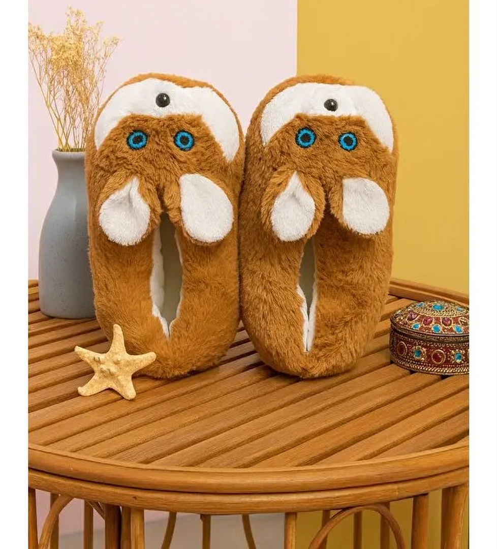 HAMSTER Pelüş Unisex Hayvanlı Panduf Ev Ayakkabısı Pufidik