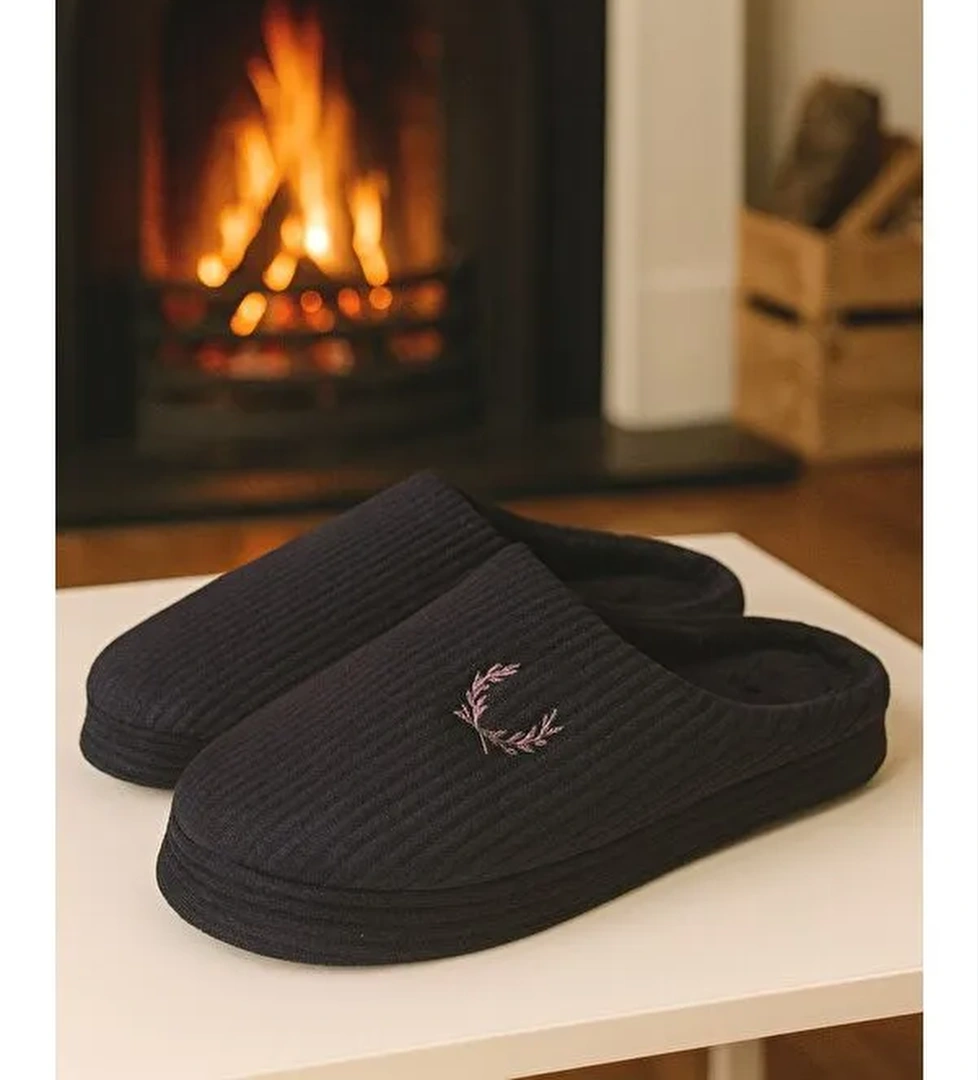 VELVET Erkek Ev Terliği Ses Yapmayan Taban Yünlü Terlik - Görsel 1