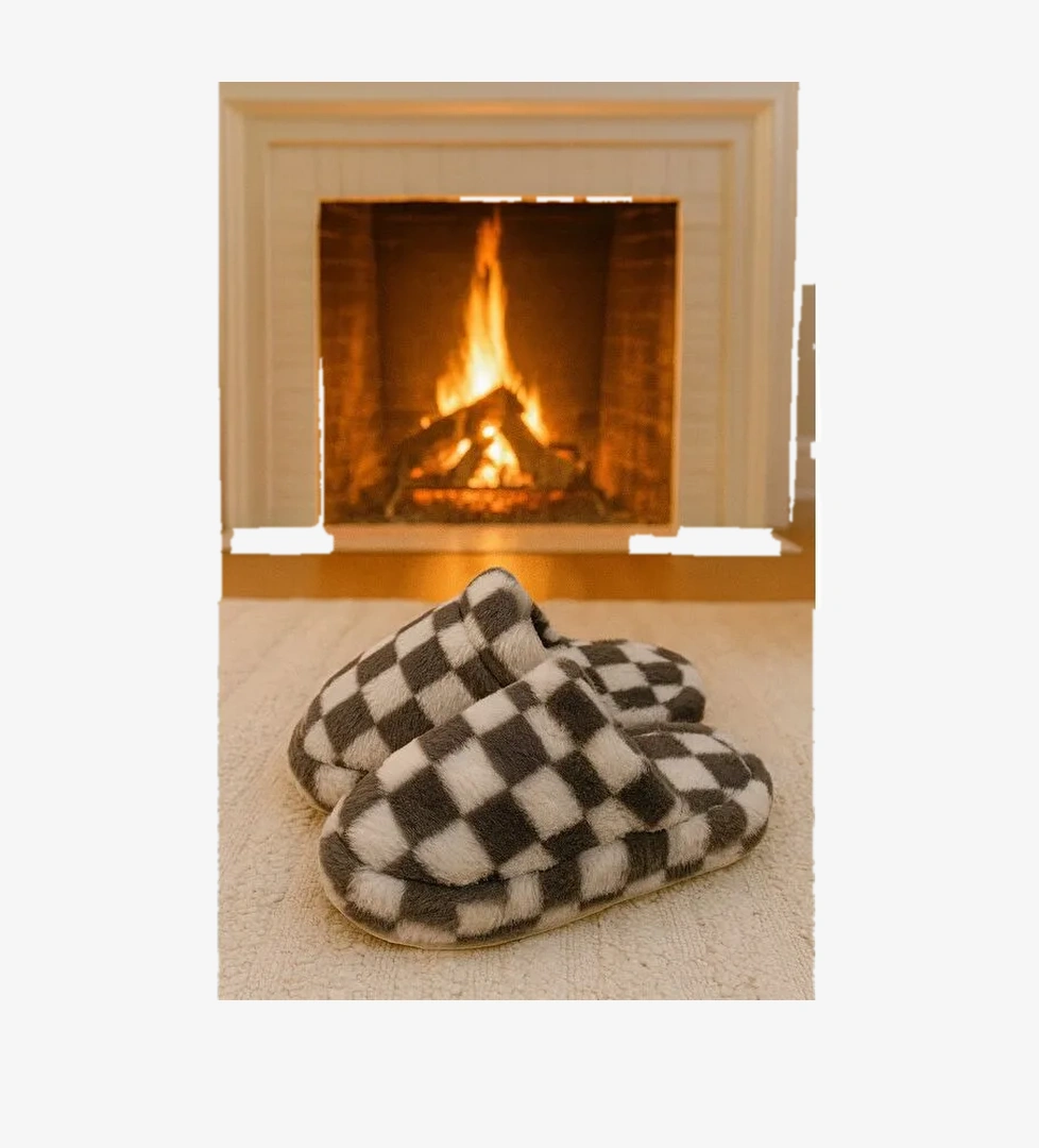 KARELİ Kapalı Kadın Ev Terliği Günlük Rahat Kışlık Terlik