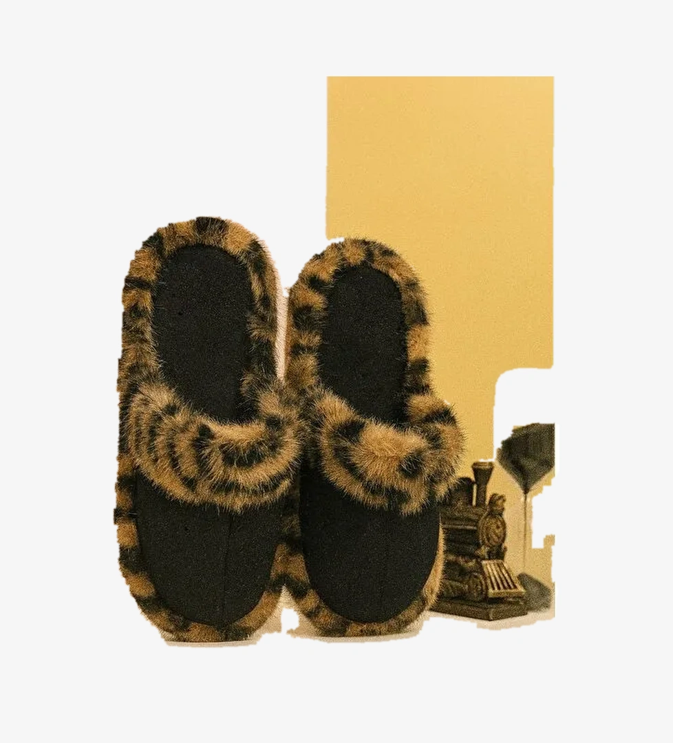 SIENA Kapalı Kadın Ev Terliği Tüylü Kışlık Terlik