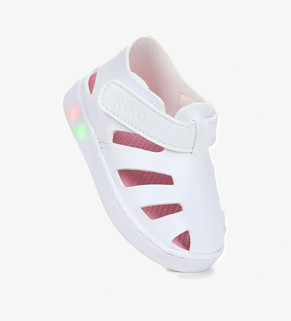 Limba Işıklı Cırtlı Kız Bebek Sandalet