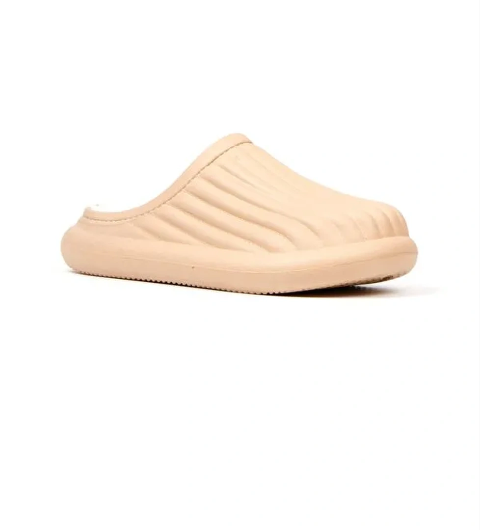 FLORA Kapalı İçi Yünlü Unisex Ev Terliği Kışlık Terlik Su Geçirmez