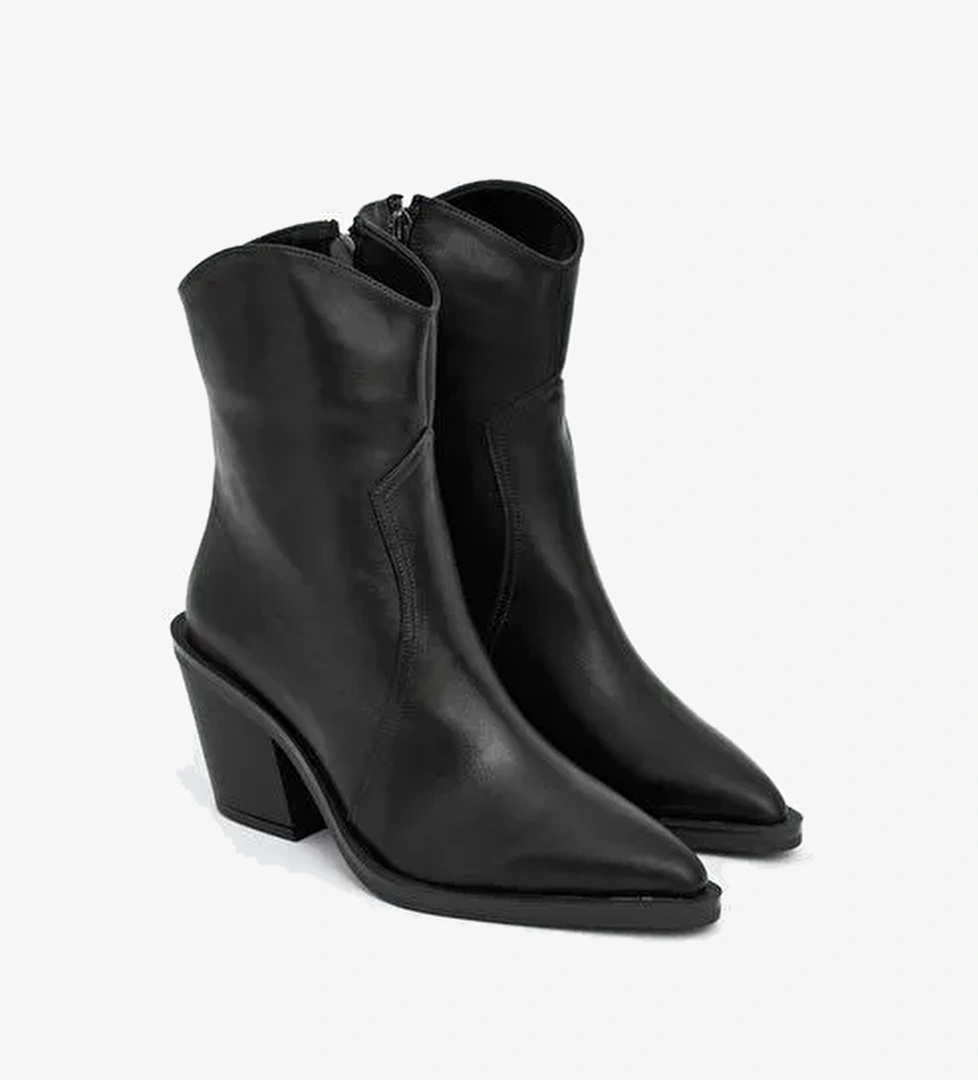 Lcw Steps Kahverengi Lcw Steps Deri Görünümlü Kadın Topuklu Ayakkabı