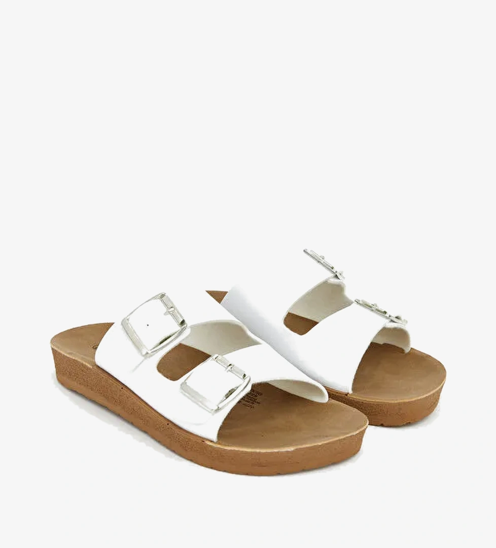 Lcw Steps Bej Lcw Steps Çift Bantlı Kadın Terlik