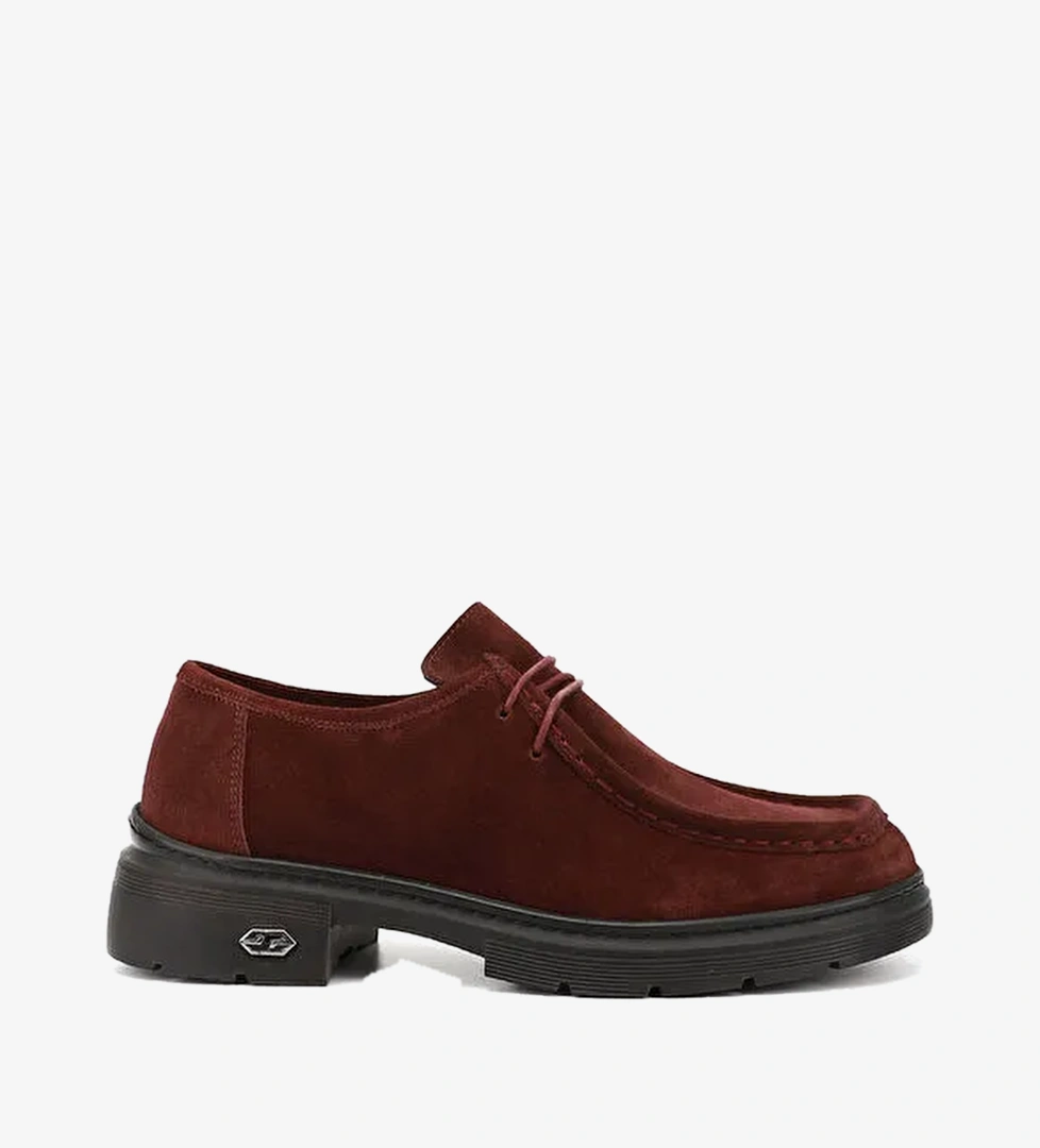 Kadin ACIK BORDO Bagcikli Hakiki Deri Comfort Ayakkabi