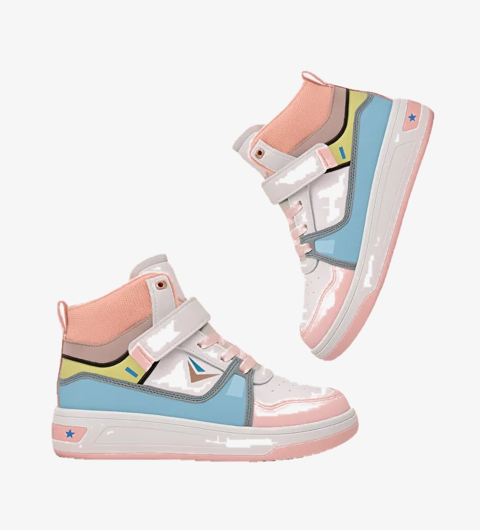 Multicolor Kiz Cocuk Sneaker Spor Ayakkabi