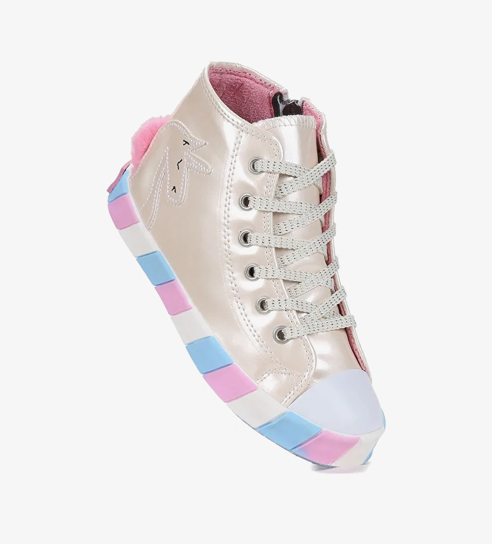 Fermuarli Kiz Cocuk Spor Ayakkabi