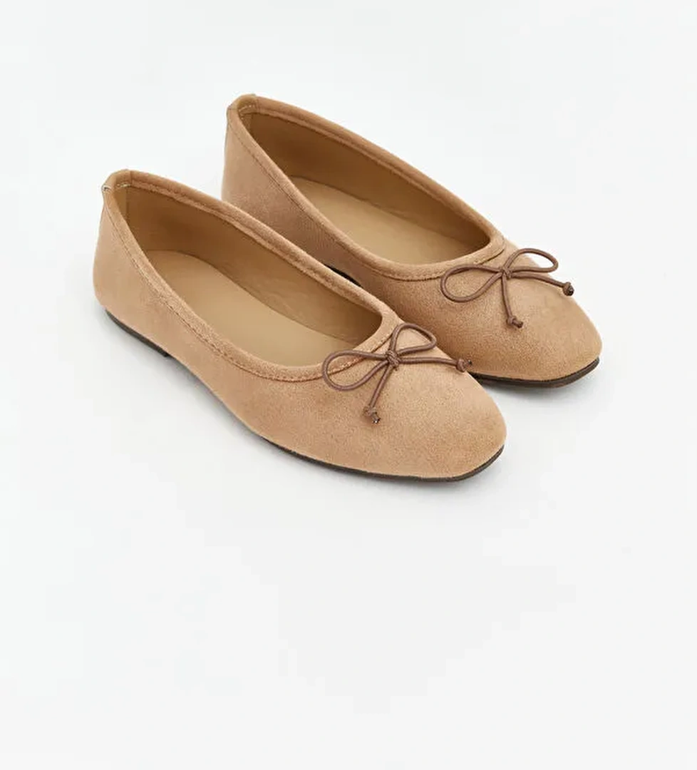 Lcw Steps Kahverengi Lcw Steps Süet Görünümlü Kadın Babet