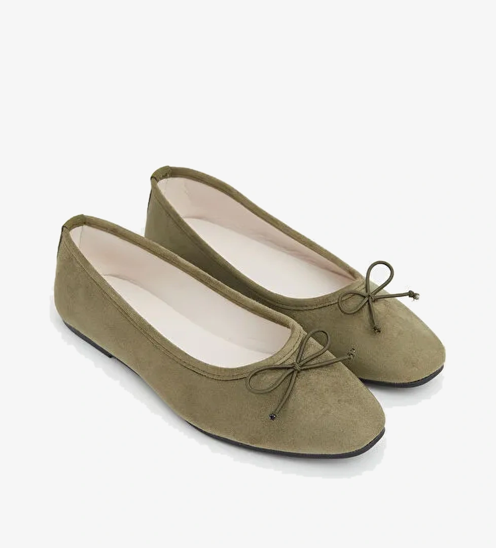 Lcw Steps Kahverengi Lcw Steps Süet Görünümlü Kadın Babet