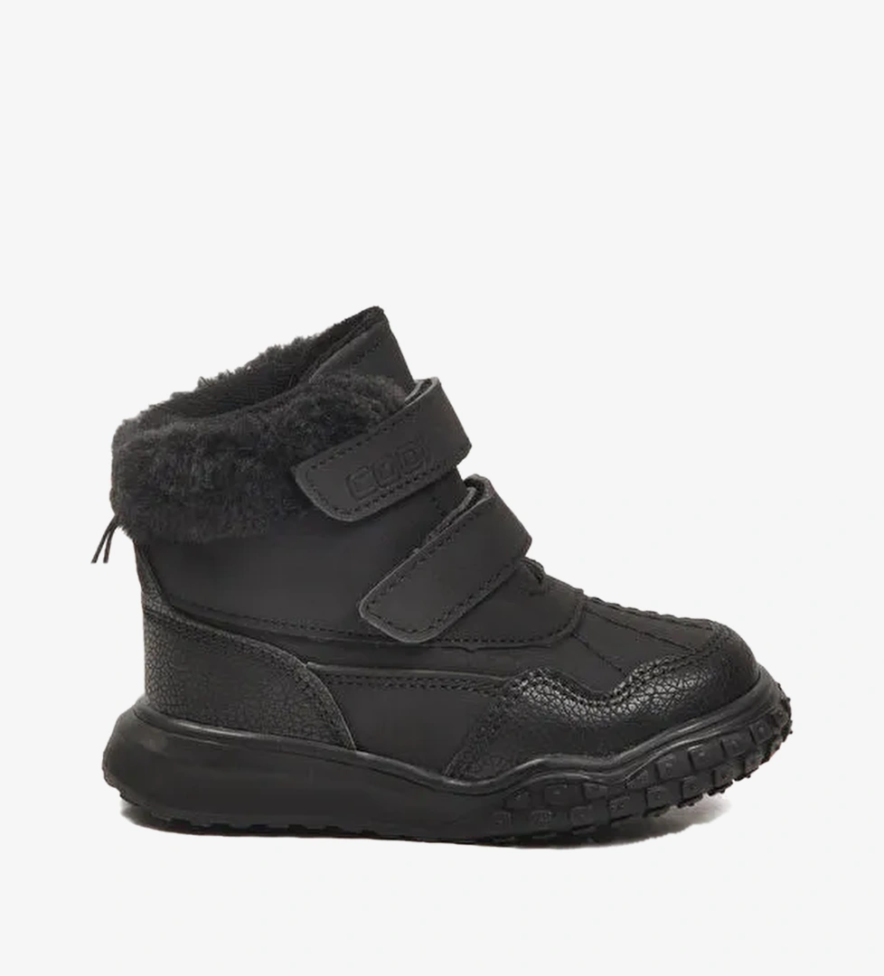 Siyah Cirtli Kaymaz Taban Unisex Cocuk Bot Shade B