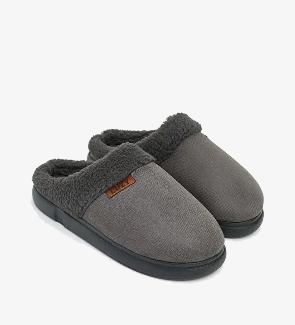 Lcw Steps Kahverengi Lcw Steps Süet Görünümlü Erkek Ev Terliği