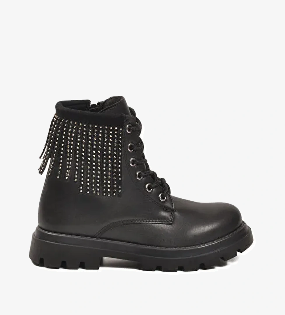 Ayakmod Pembe Ayakmod İçi Polarli Kaymaz Taban Fermuarlı Kız Çocuk Bot Alya F