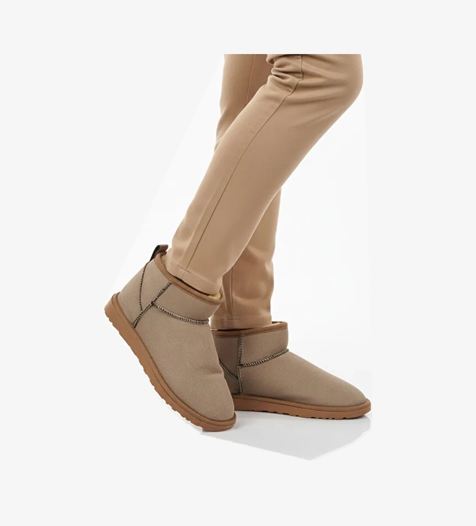 Ayakmod Bej Ayakmod İçi Kürklü Soğuğa Dirençli Kadın Bot U-19 Z