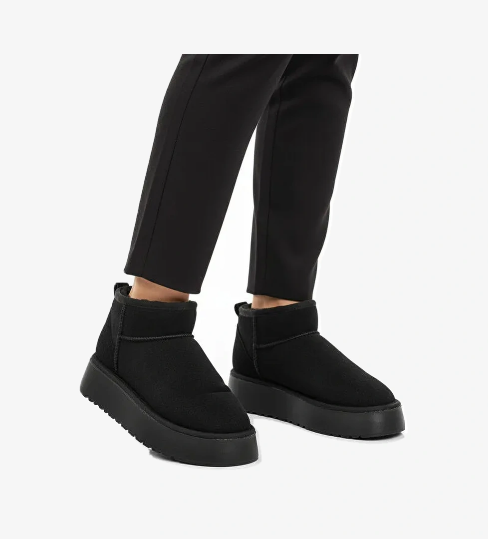 Ayakmod Kahverengi Ayakmod İçi Kürklü Soğuğa Dirençli Kadın Bot U-400 Z