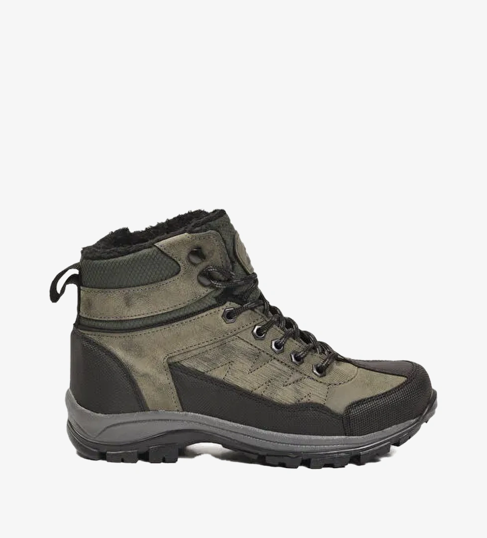 Ayakmod Siyah Ayakmod İçi Kürklü Soğuğa Dirençli Kaymaz Taban Unisex Outdoor Bot 980 G
