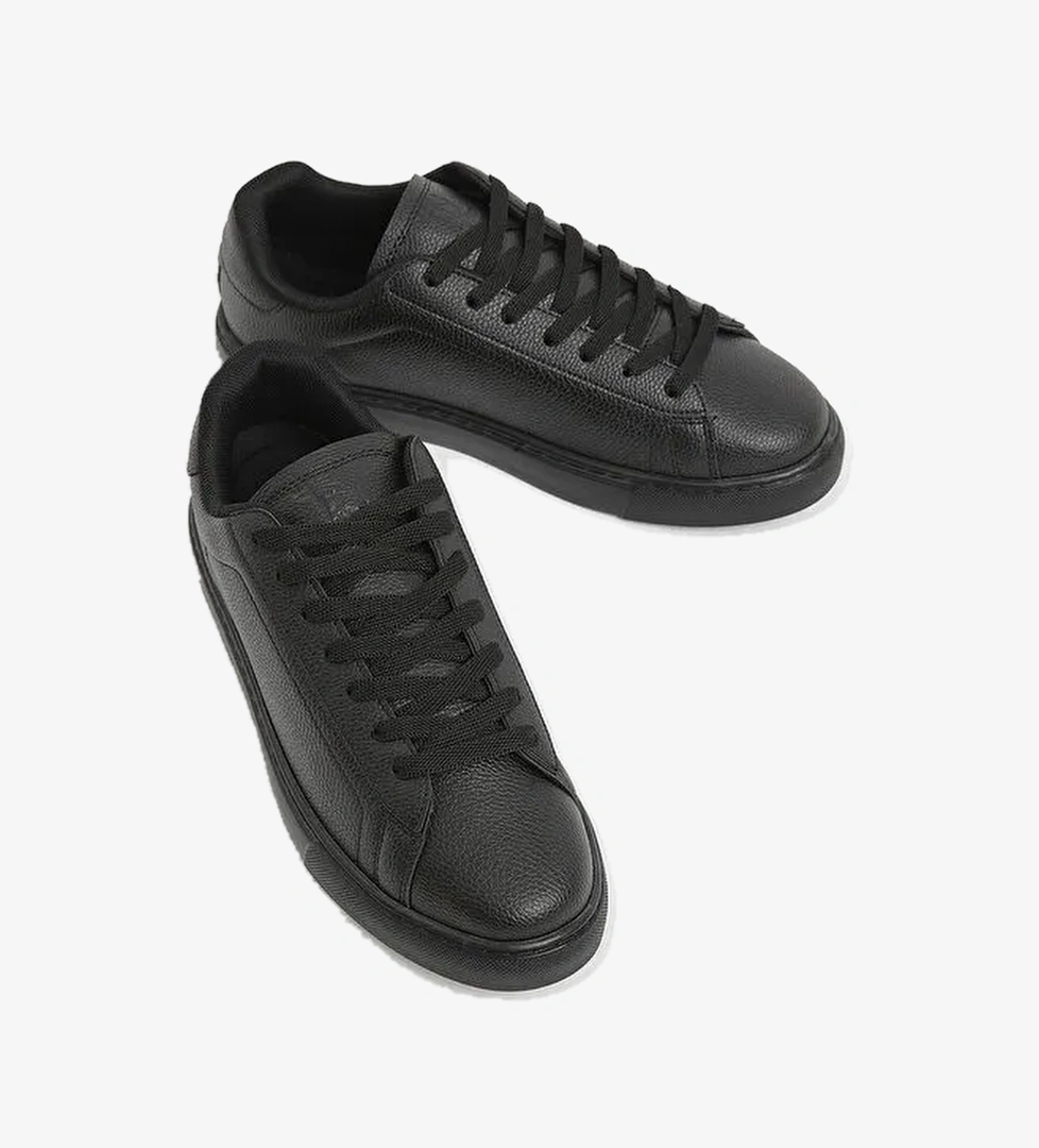 Tonny Black Siyah Tonny Black Poli Taban Erkek Bağcıklı Günlük Spor Ayakkabı