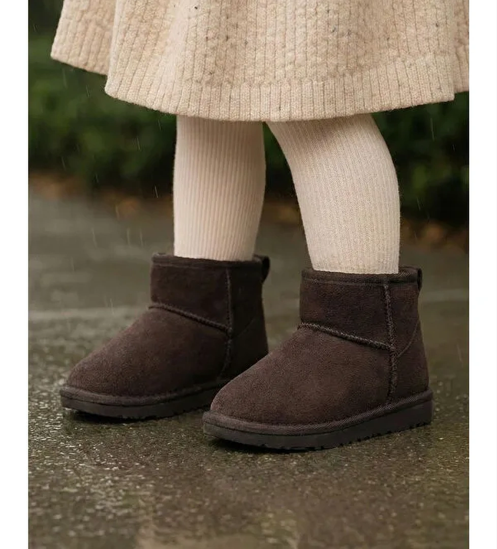 Tonny Black Bej Tonny Black Poli Taban Kız Çocuk İçi Kürklü Süet Görünümlü Bot