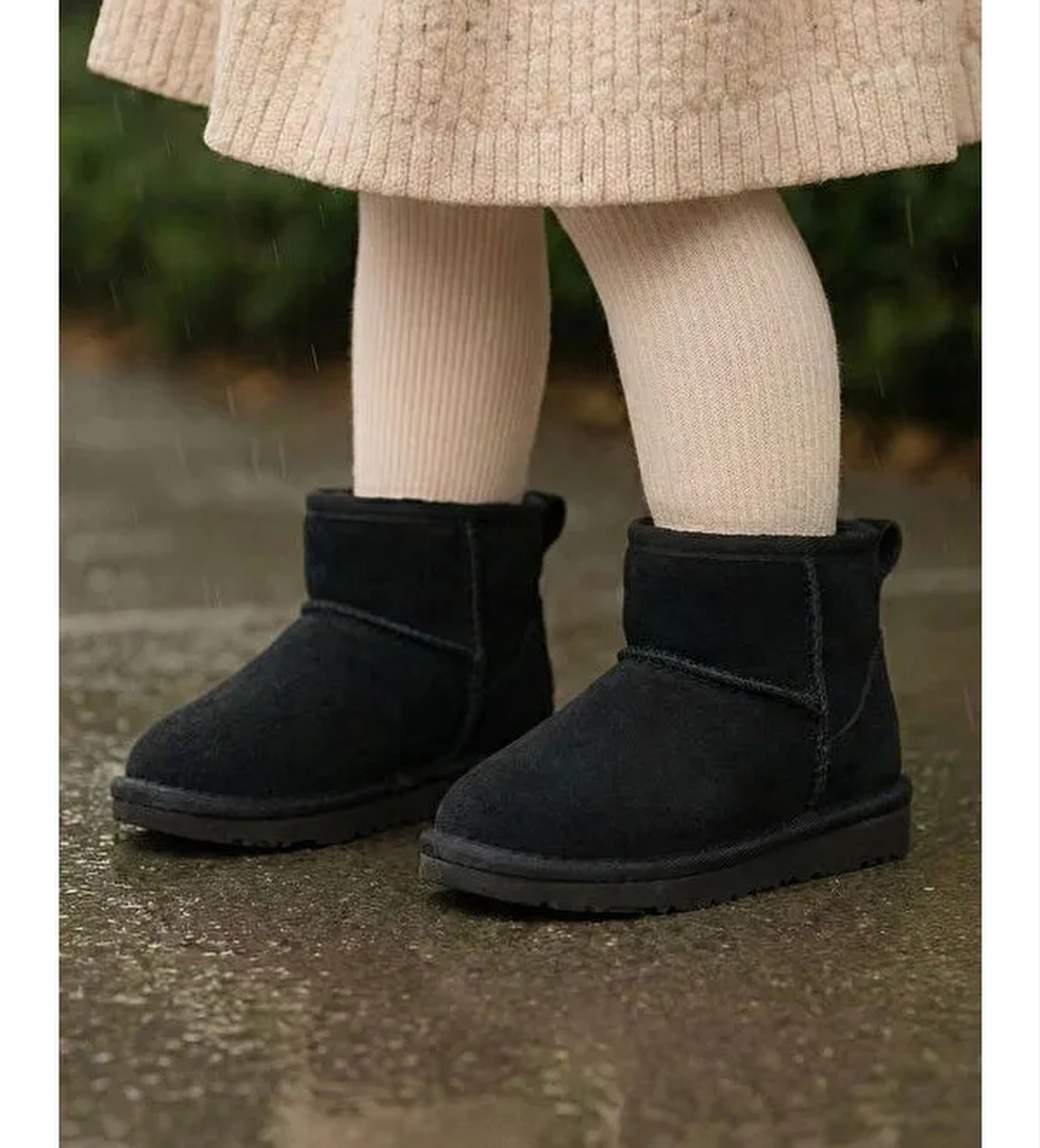 Tonny Black Bej Tonny Black Poli Taban Kız Çocuk İçi Kürklü Süet Görünümlü Bot