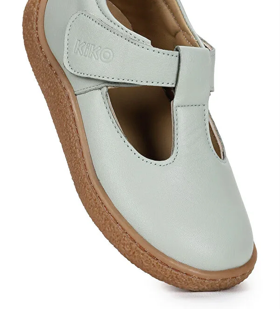 Kiko Kids Beyaz Kiko Kids Lija %100 Deri Günlük Kız Çocuk Babet Ayakkabı