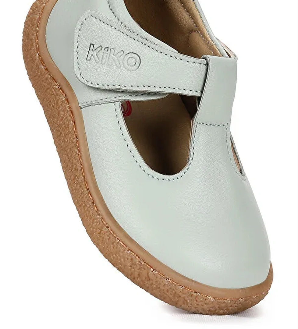 Kiko Kids Beyaz Kiko Kids Lija %100 Deri Günlük Kız Bebek Babet Ayakkabı