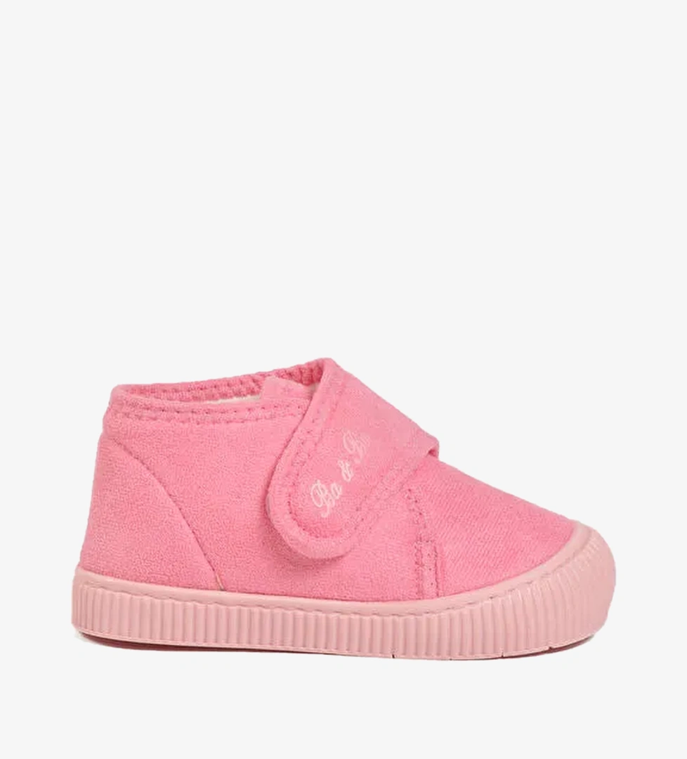 Pembe Suet Cirtli Kiz Cocuk Panduf Ba&Ba 058999 P