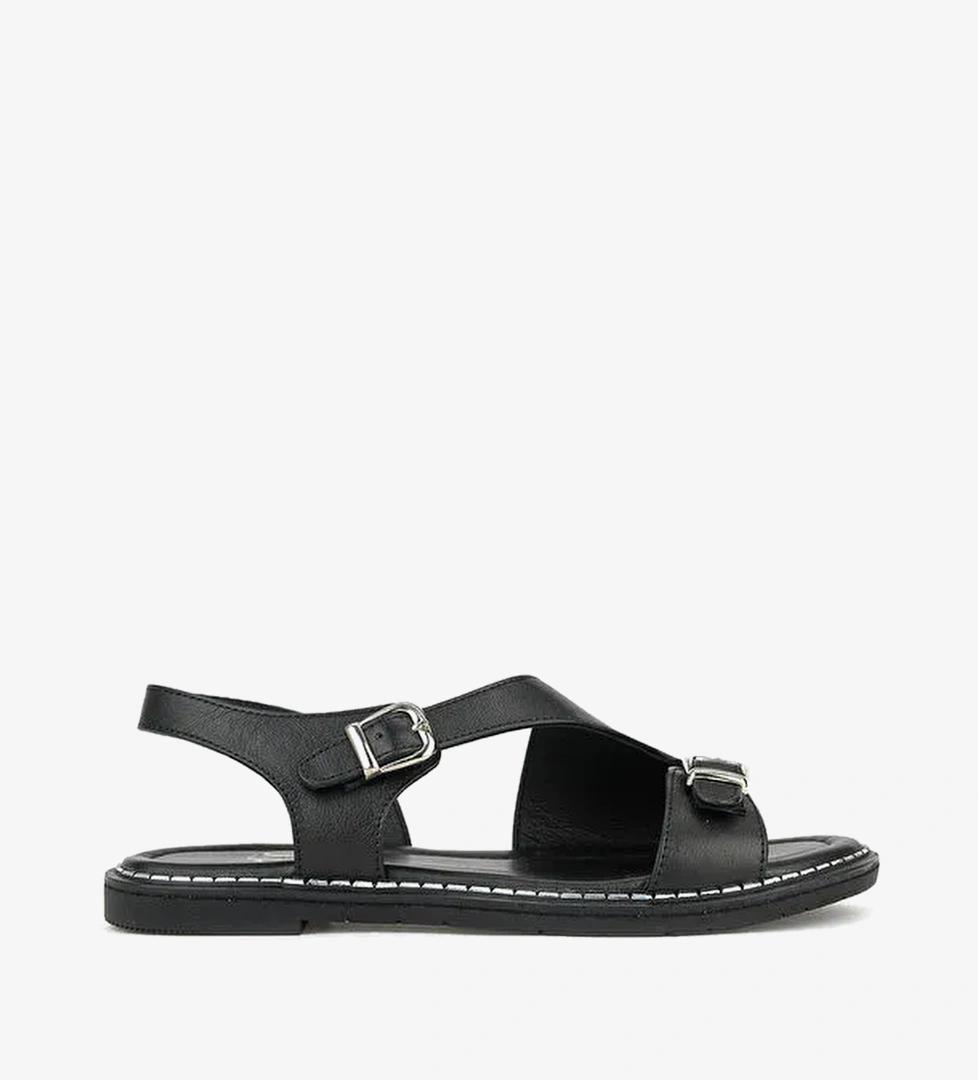 Ziya Ayakkabi Kahverengi Ziya Ayakkabi Hakiki Kadın Deri Sandalet 1611020Z5407