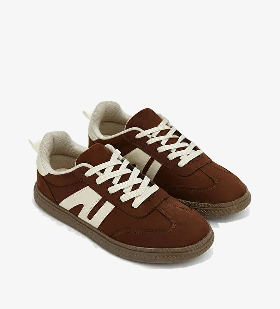 Lcw Steps Kahverengi Lcw Steps Süet Görünümlü Kız Çocuk Spor Ayakkabı