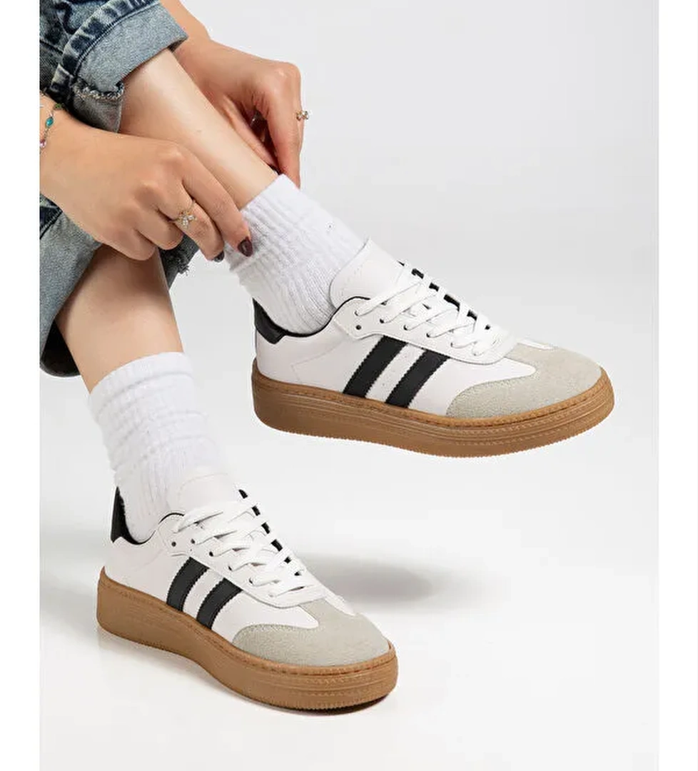 Tonny Black Siyah Tonny Black Rahat Kalip Kadın Kadın Yumuşak Deri Sneaker