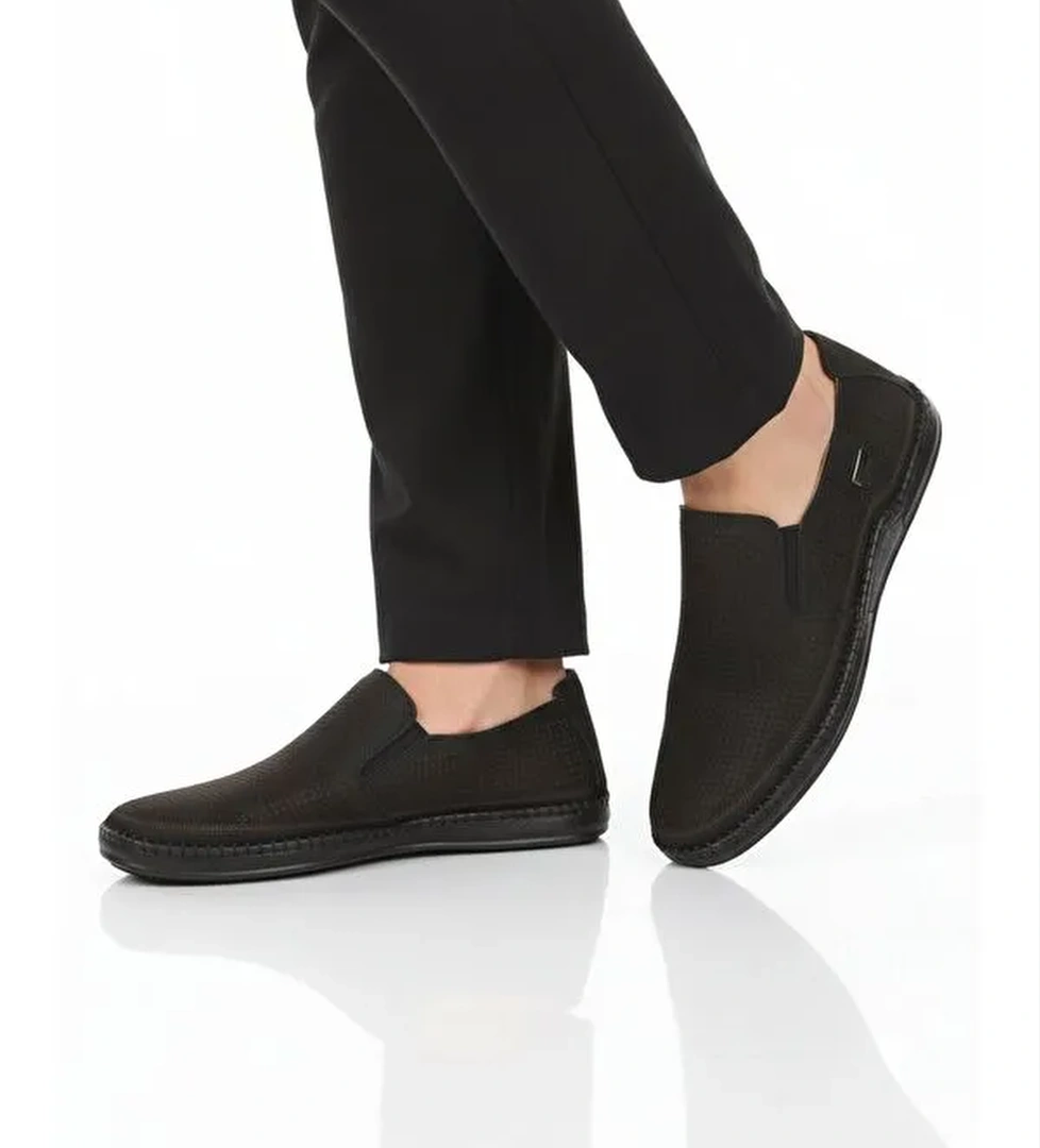 Ayakmod Siyah Ayakmod Nubuk Hakiki 803 Deri Erkek Ayakkabı