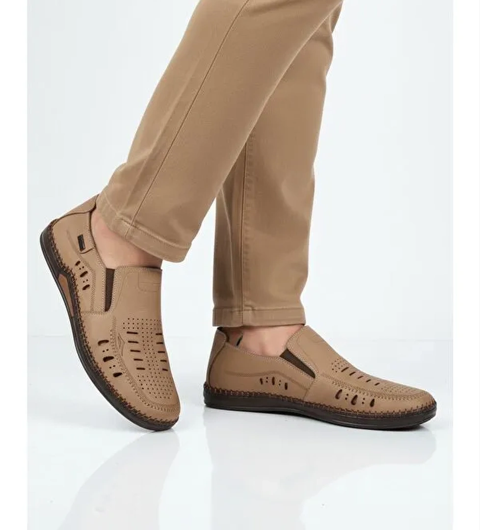 Ayakmod Kum Ayakmod Nubuk Hakiki Deri Jel Taban Anatomik Erkek Casual Ayakkabı 410 M