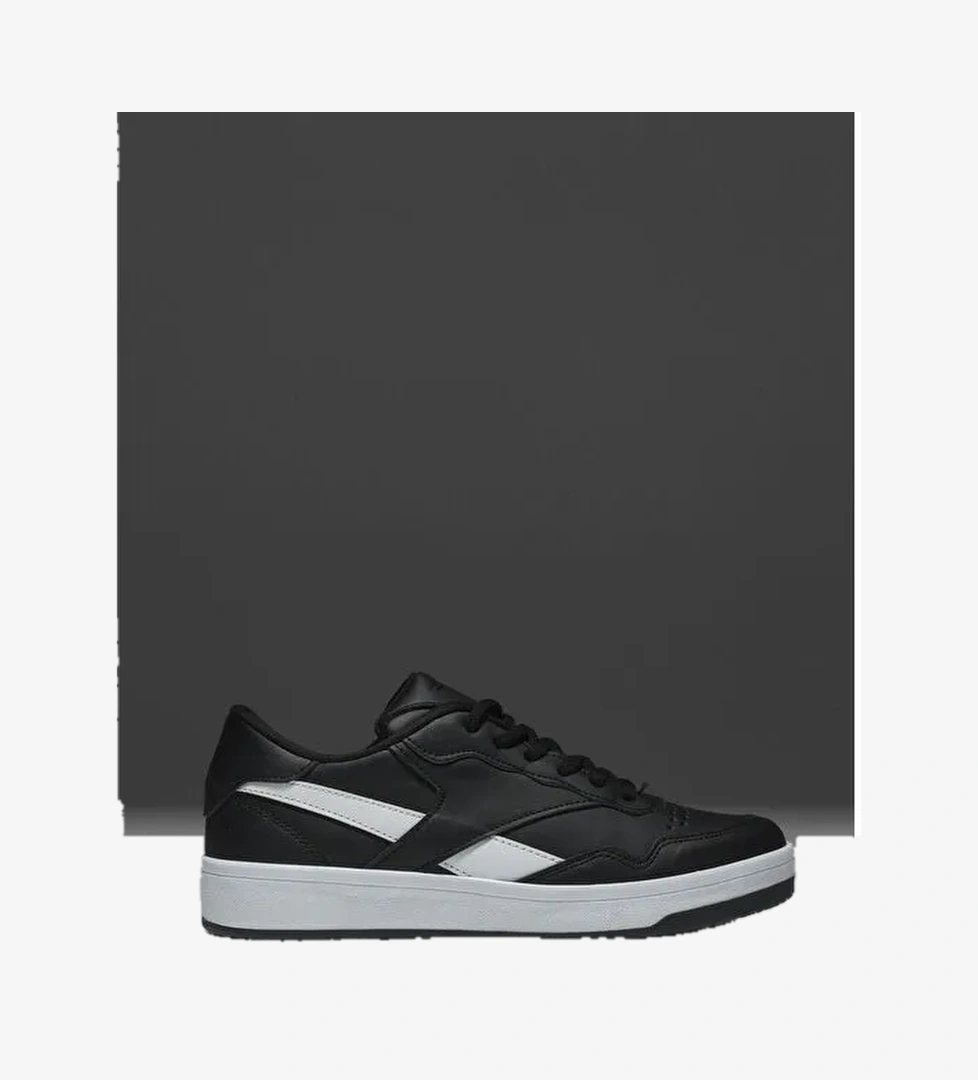 Tonny Black Siyah Tonny Black Rahat Kalip Unisex Termo Taban Bağcıklı Spor Ayakkabı