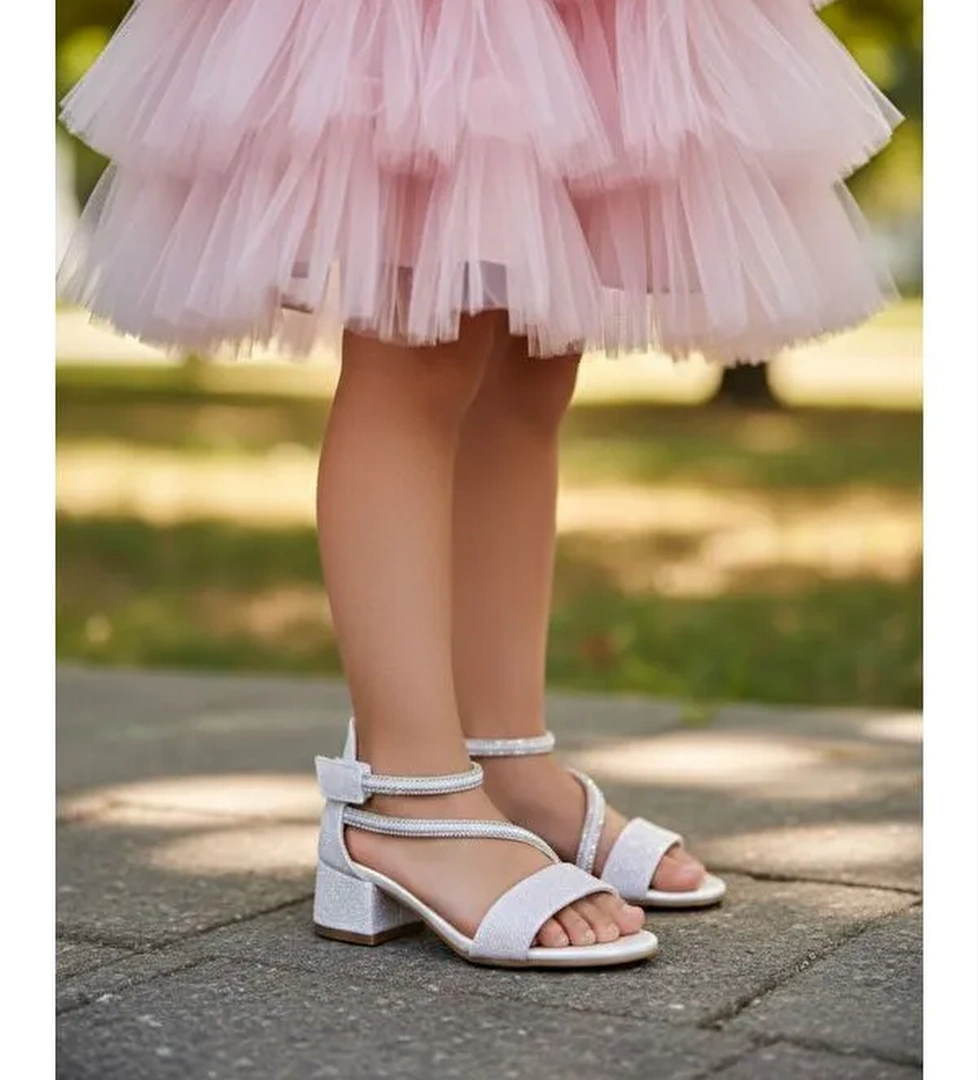 Gorkem Bebe Ayakkabi Gri Gorkem Bebe Ayakkabi Taşlı KIZ ABİYE