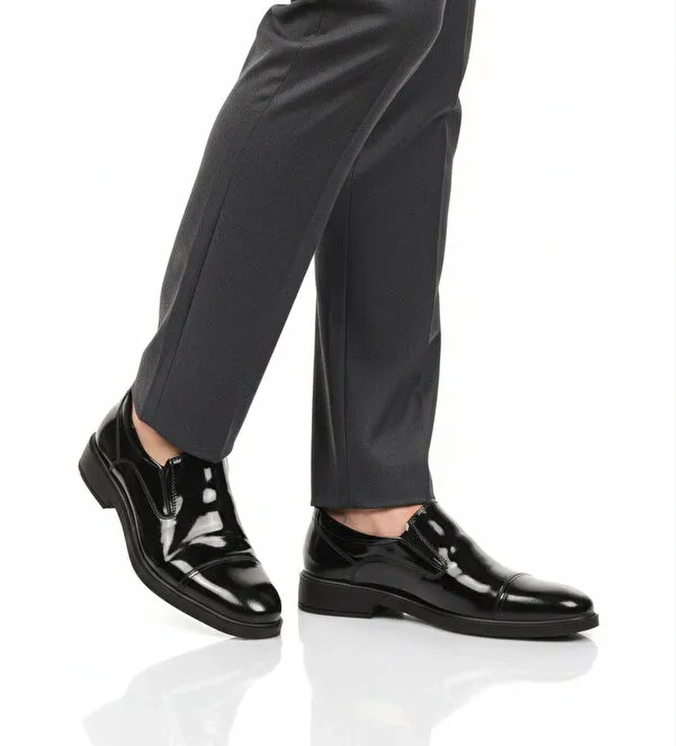 Ayakmod Siyah Ayakmod Hakiki Deri Kaymaz Taban Erkek Klasik Ayakkabı 916 M