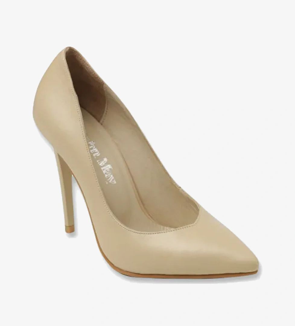 John May Bej John May Stiletto Mar Kadın Topuklu/ MAR-22K-009-1963 Cilt