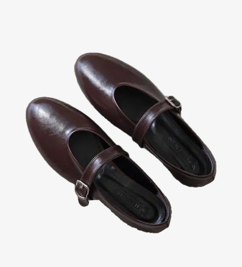 Jun Kadin Kirisik Deri Babet Bordo