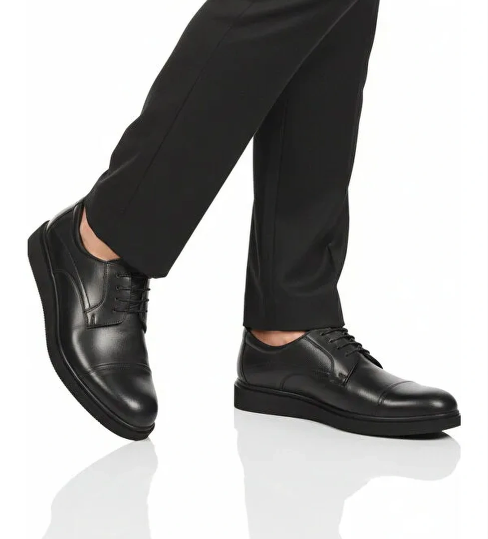 Ayakmod Siyah Ayakmod Hakiki Deri Erkek Casual Ayakkabı 917 M