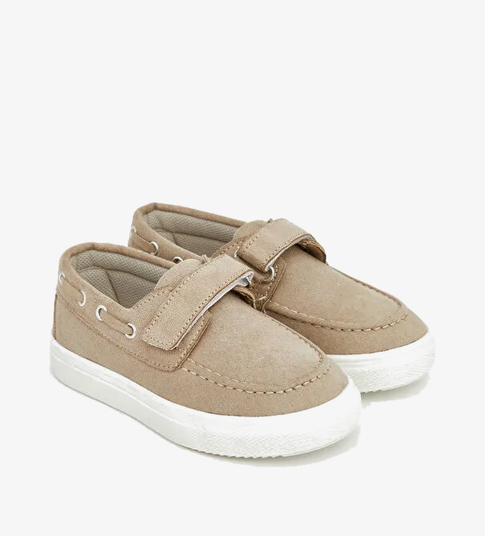 Lcw Steps Kahverengi Lcw Steps Süet Görünümlü Erkek Bebek Klasik Ayakkabı