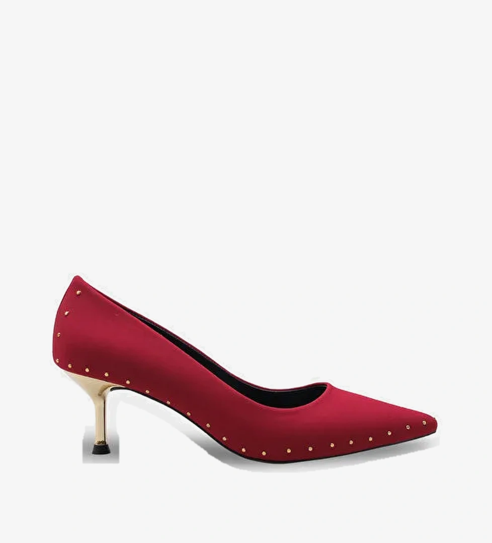 Capone Outfitters Siyah Capone Outfitters Anny Sivri Burunlu Metal Aksesuarlı Metal Topuklu Stiletto