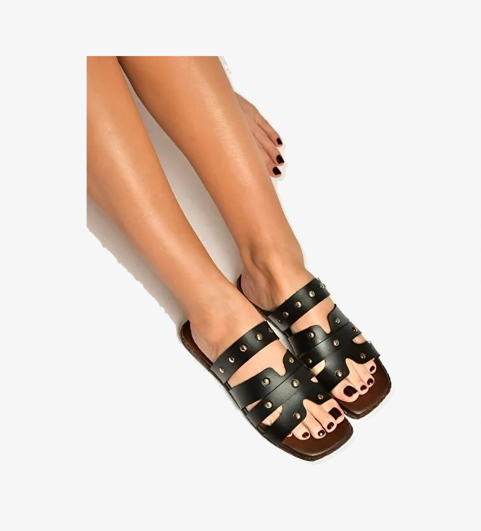 Fox Shoes Kahverengi Fox Shoes Terlik Kadın Y390755203