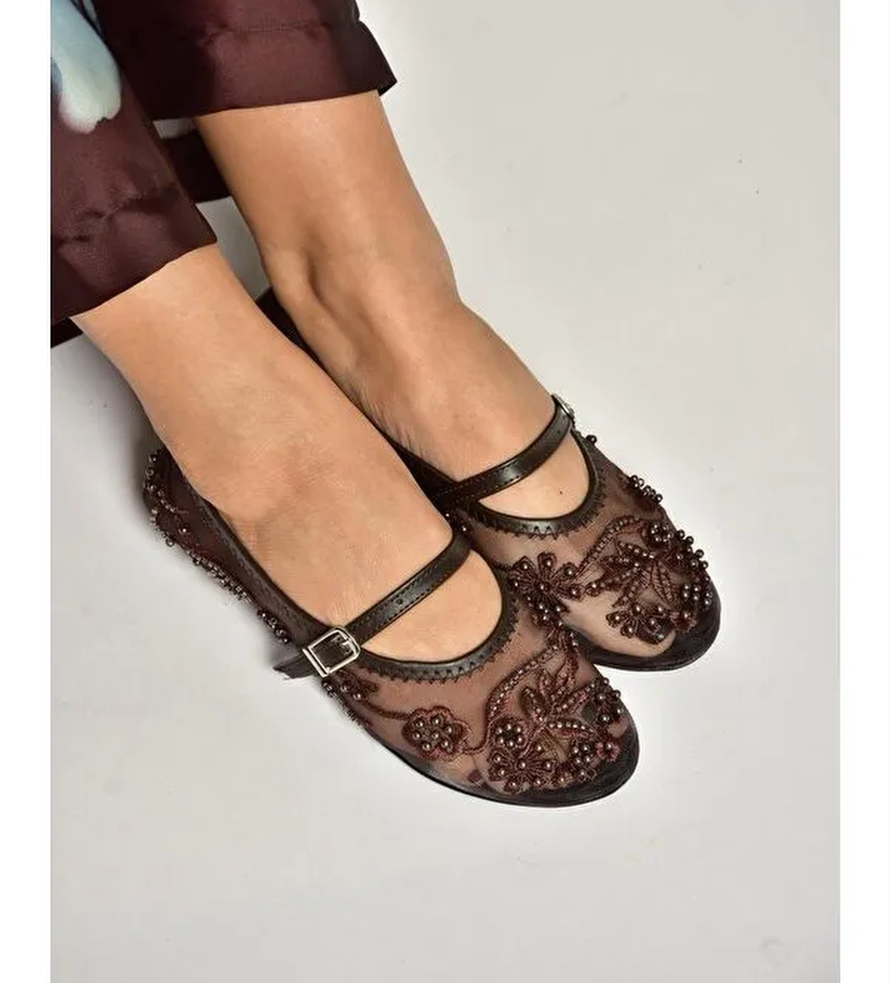 Fox Shoes Bordo Fox Shoes Babet Kadın Y726330115