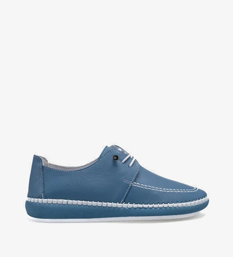 Michele Hakiki Deri Soft Konfor Tabanli Kadin Sneaker