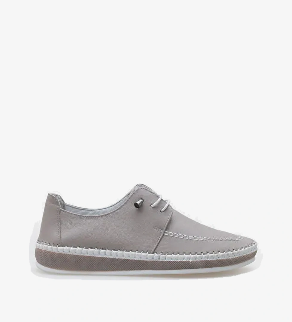 Michele Hakiki Deri Soft Konfor Tabanli Kadin Sneaker