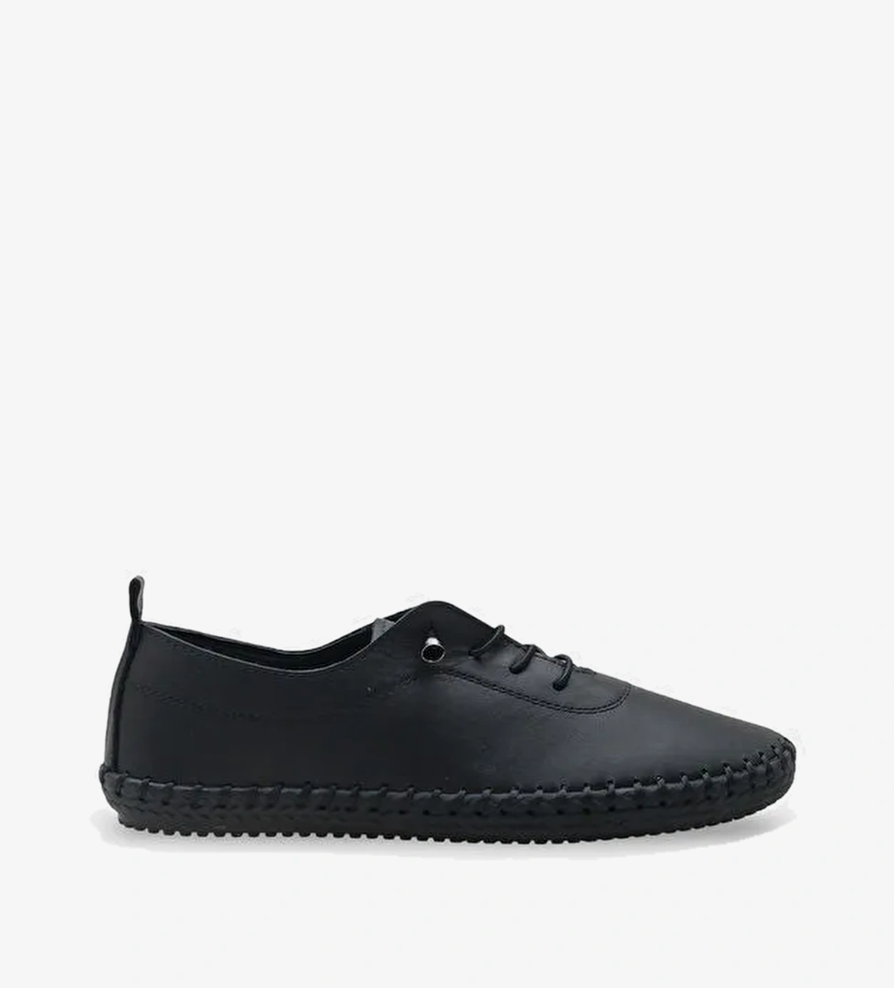 Fina Hakiki Deri Soft Konfor Tabanli Kadin Sneaker