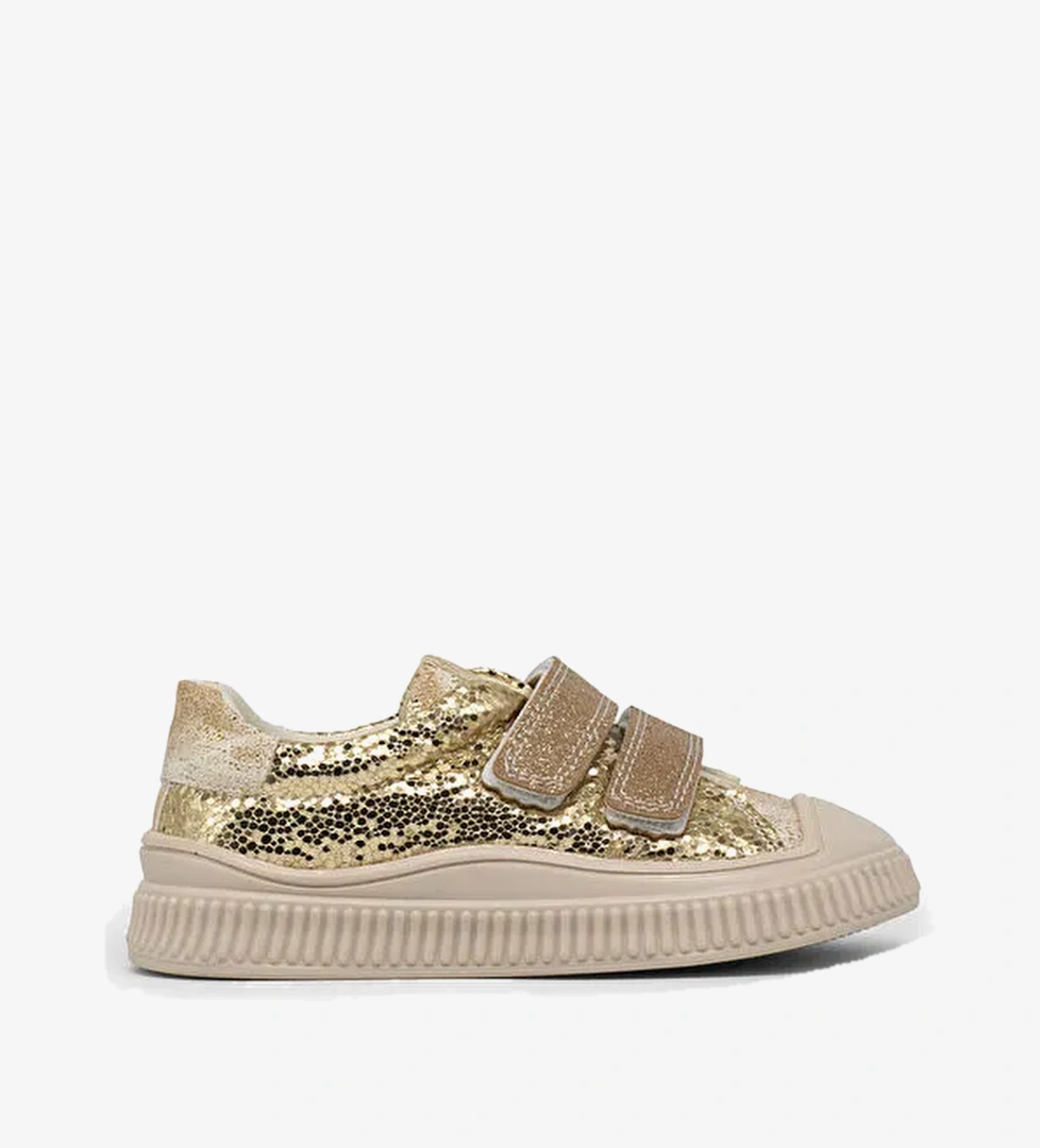 Cocuk Unisex Altin Cocuk Sim Detayli Cirtli Rahat Kalip Sneaker