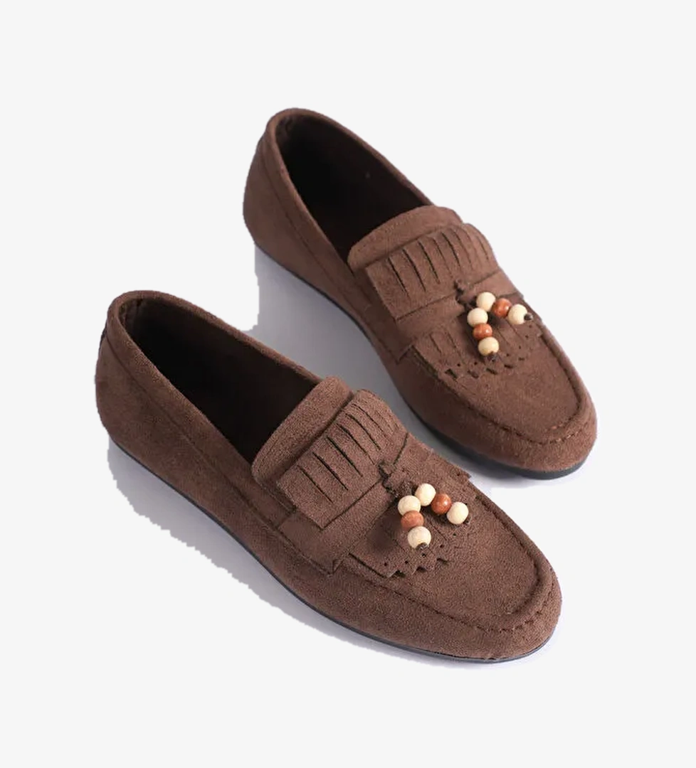 Tonny Black Kahverengi Tonny Black Rahat Kalip Kadın Günlük Tokalı Babet